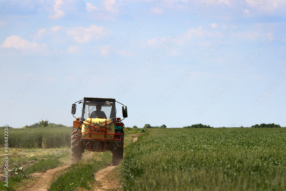 Tractor on the field 