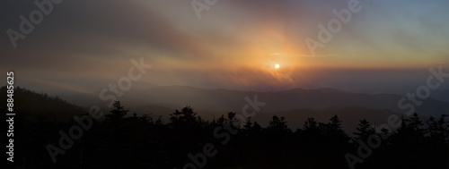 Sunset Through the Clouds, Great Smoky Mountains
