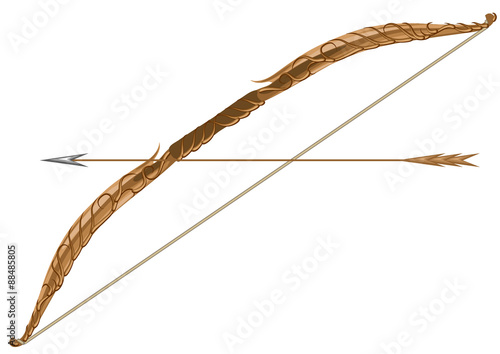 elven longbow and arrow