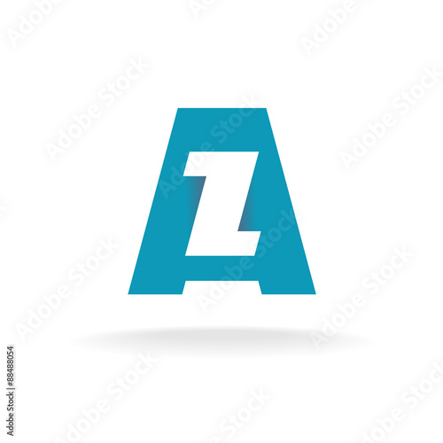 Letters A and Z logo