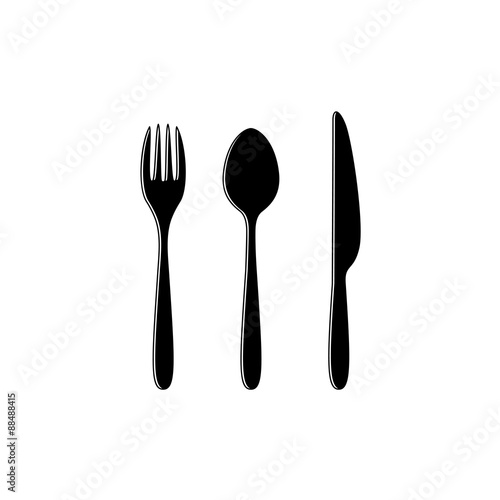 Fork, spoon and knife