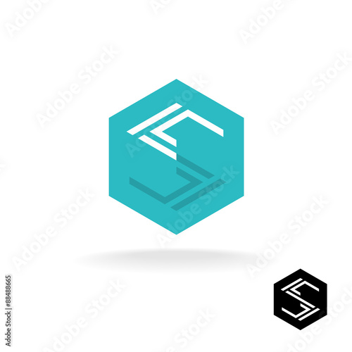Letter S tech logo