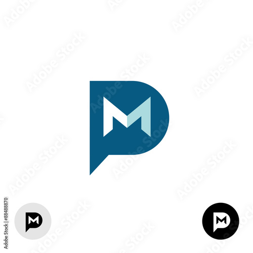 PM letters logo