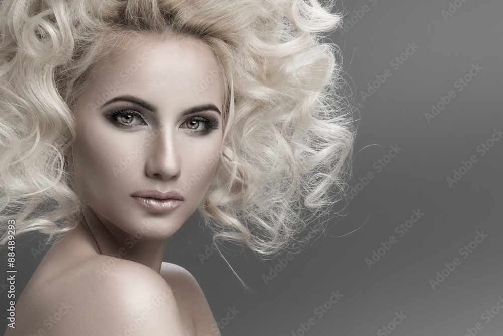 Portrait of a woman with blonde hair Portrait of a woman with blonde hair