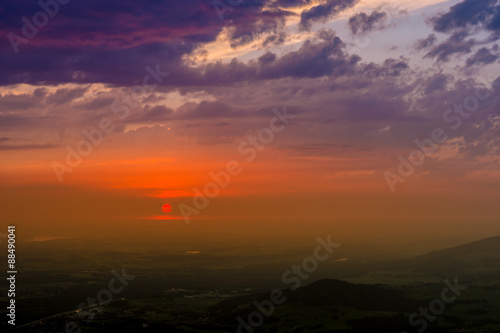 Fototapeta Naklejka Na Ścianę i Meble -  Sonnenuntergang mit Wolken
