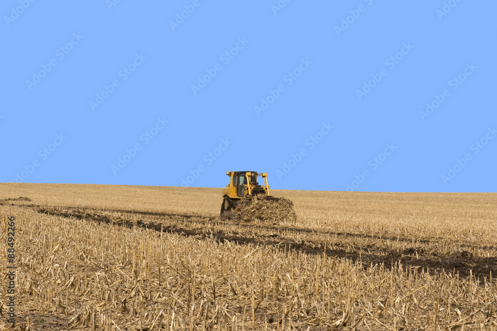 Fototapeta premium Grass Waterway Construction
