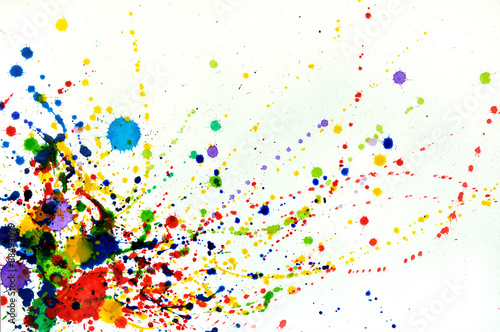 Splashes of watercolor