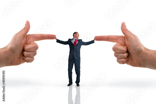 businessman accusation concept