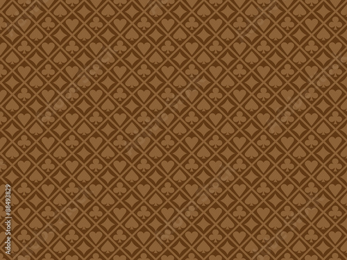 Poker brown background