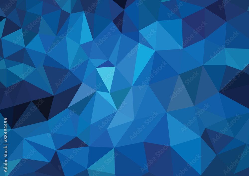 blue light polygonal mosaic background, Vector illustration, Bus