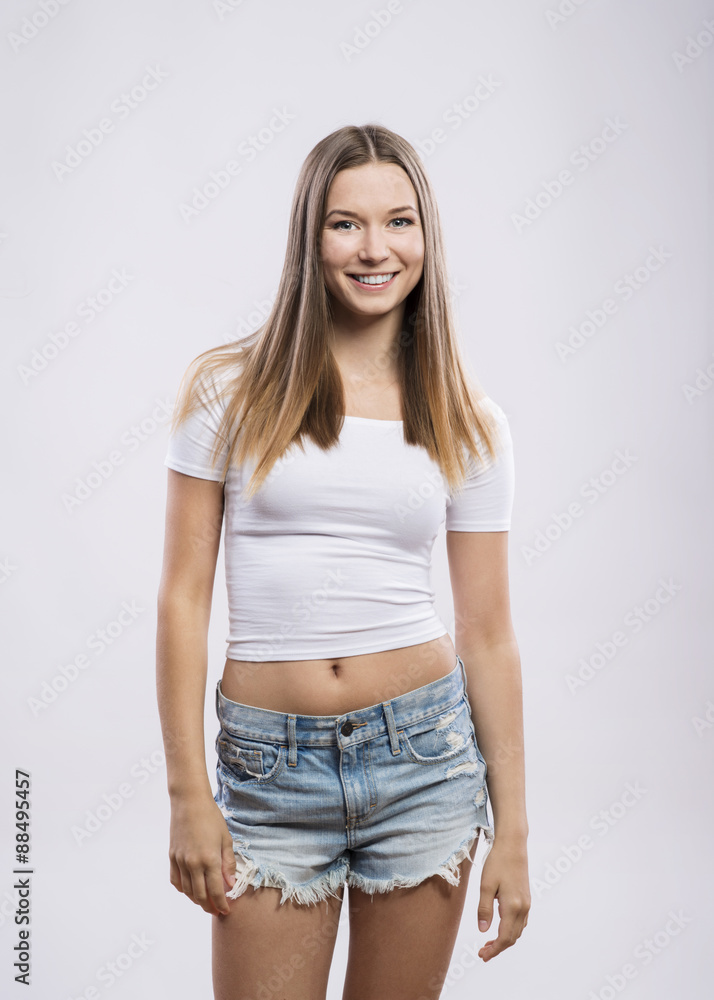 Beautiful young teenage girl Beautiful young teenage girl
