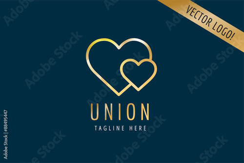 Heart Icon vector logo template. Love, health, doctor or