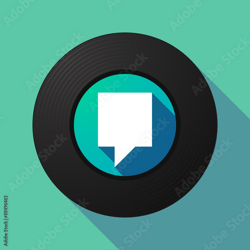 Vinyl record with a tooltip