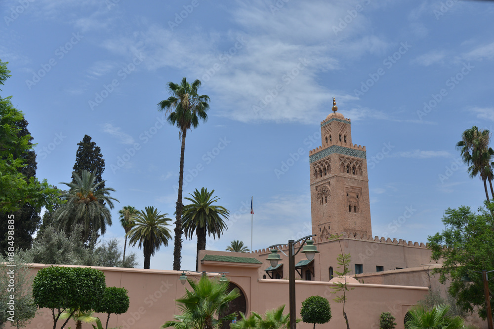 City palace walls of Marrakesh-Morocco