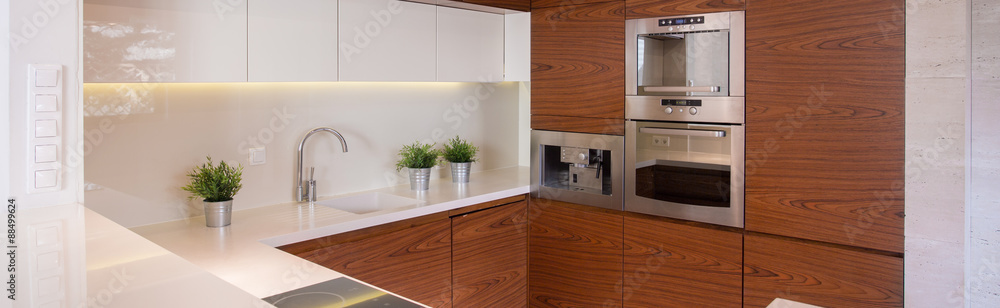 Stylish kicthen with decorative tiles Stylish kicthen with decorative tiles