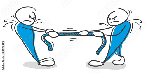 Stick Figure Series Blue