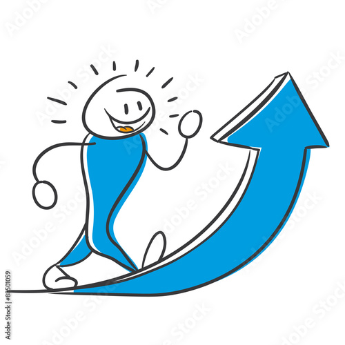 Stick Figure Series Blue