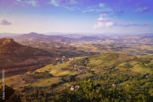 Vue d'Enna,Sicile