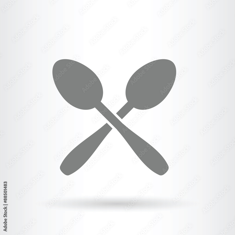 crossed spoons icon crossed spoons icon