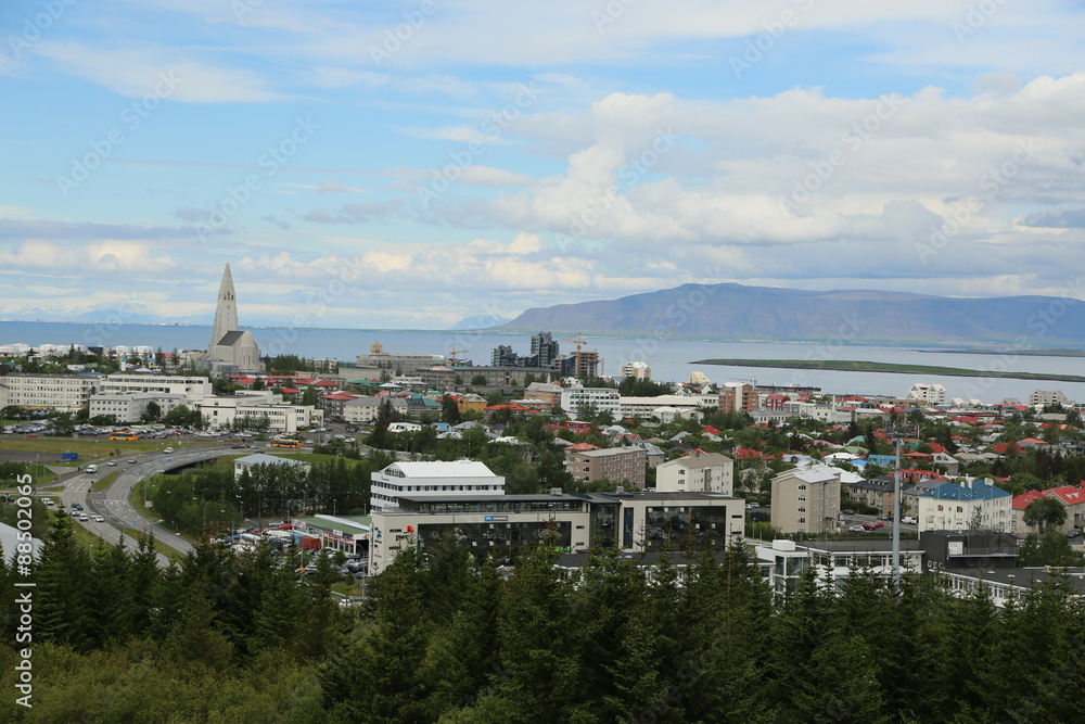 Island, Blick auf Reykjavik, Norden