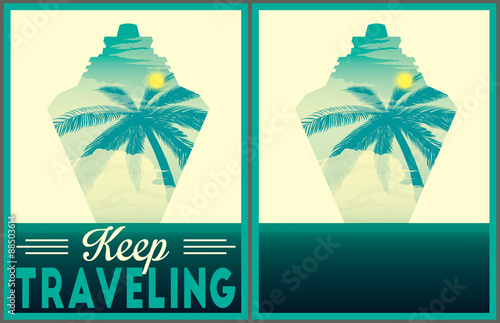 Keep traveling poster collection