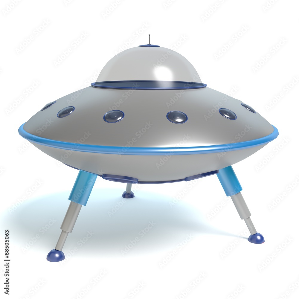 Φωτογραφία 3d illustration of a flying saucer