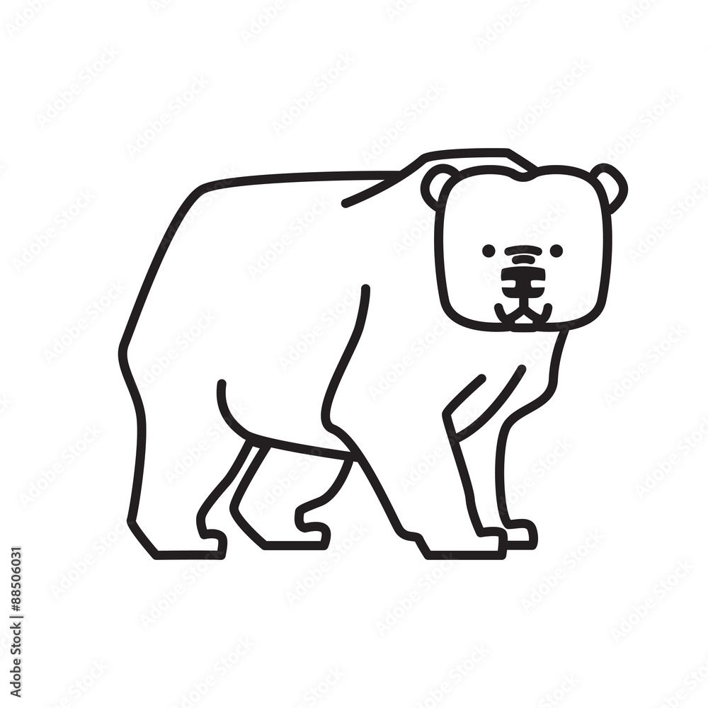 Fototapeta premium silhouette bear