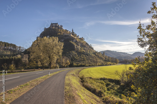 Road leading to castle Hochosterwitz in Carinthia, Austria