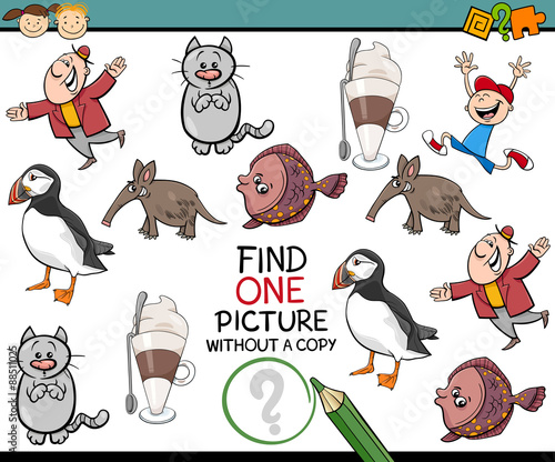 single picture preschool game