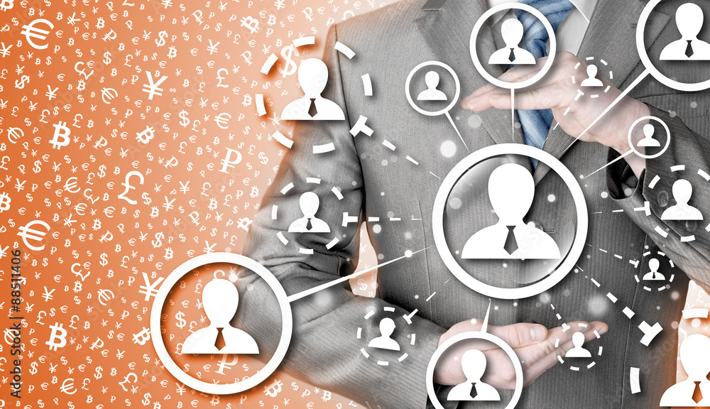 Fototapeta premium protect social connection concept