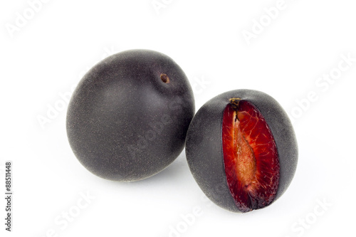black apricots isolated