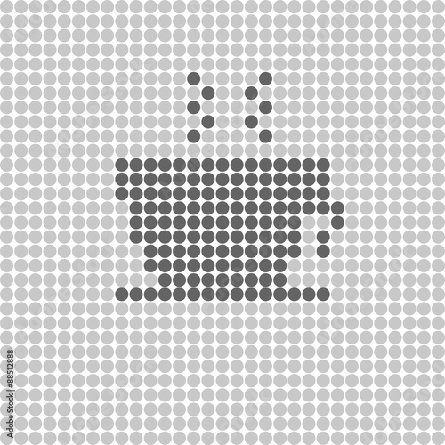 coffee sign grey vector