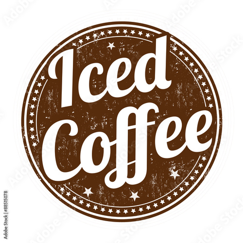 Iced coffee stamp
