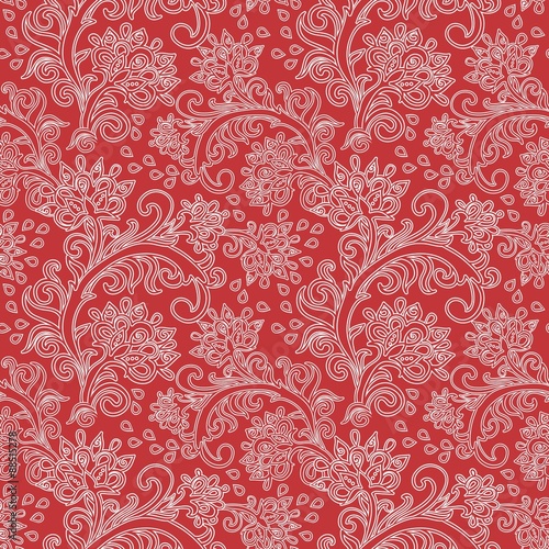 Red Ornamental Pattern