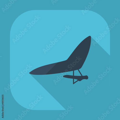 Flat modern design with shadow glider
