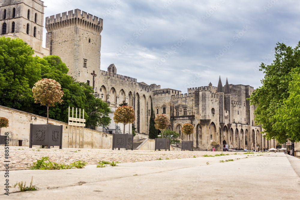 Popes' Palace in Avignon, France, Europe