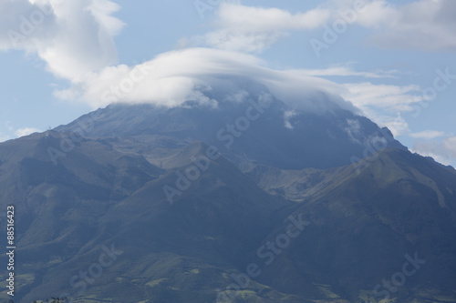 Panorama landscape of Otavalo, Ecuador