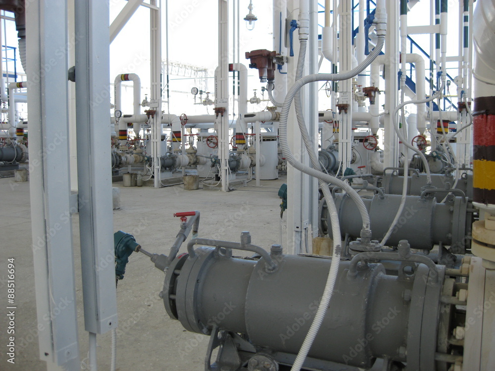 Fototapeta premium The pump of the closed type for oil product pumping