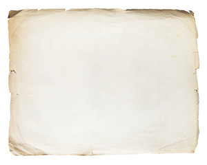Vintage texture old paper background isolated on white