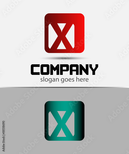 Letter x logo icon design
