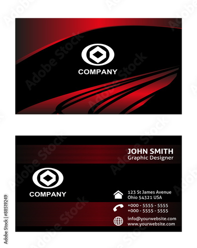 Vector abstract creative business cards
