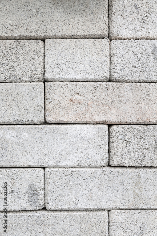White concrete block wall background White concrete block wall background
