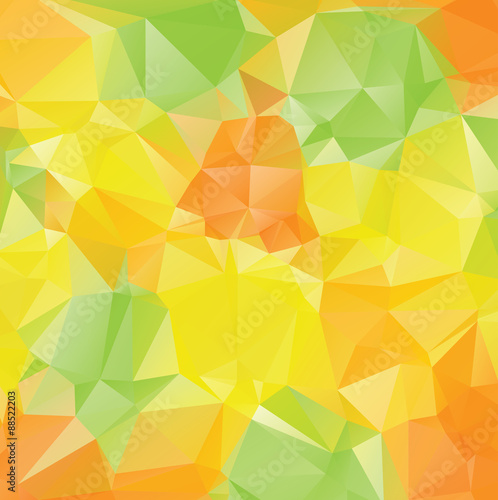 Green Yellow Orange Polygons