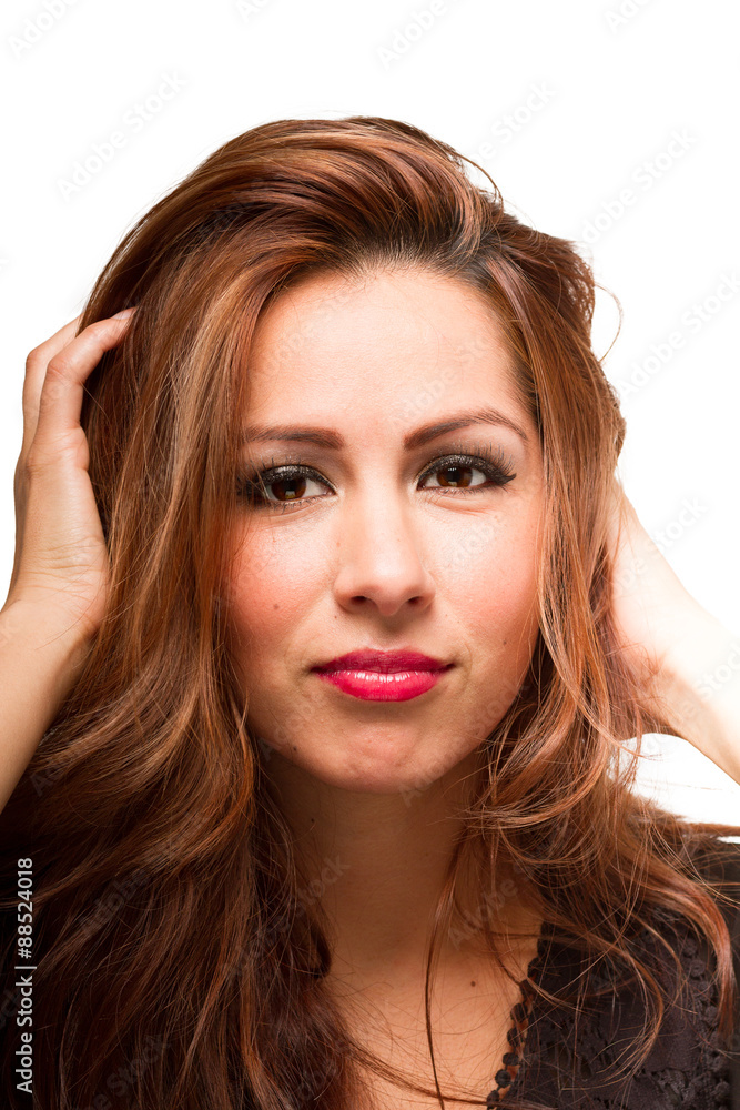 Exotic Latina Teasing Hair Exotic Latina Teasing Hair