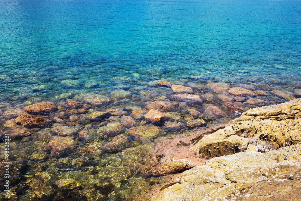 Stones beside the sea