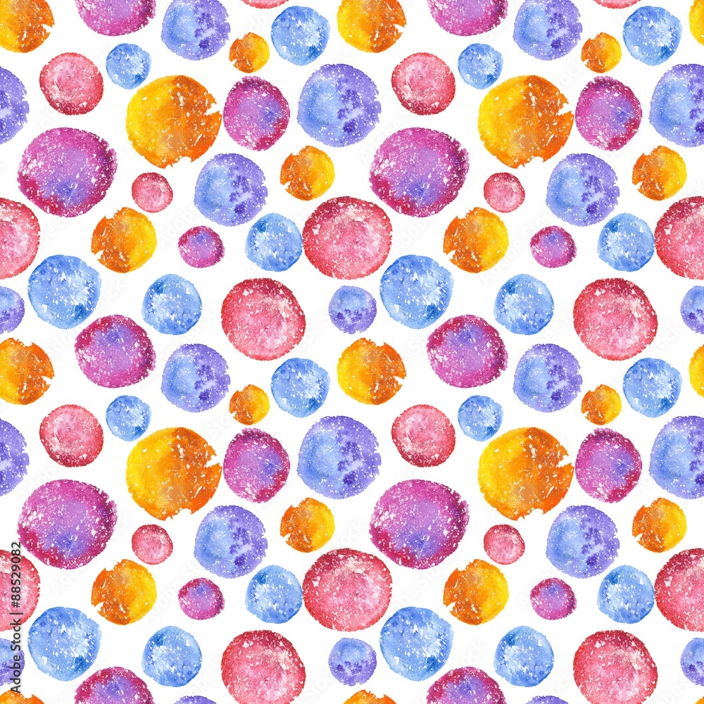 Watercolor Circle Pattern Watercolor Circle Pattern
