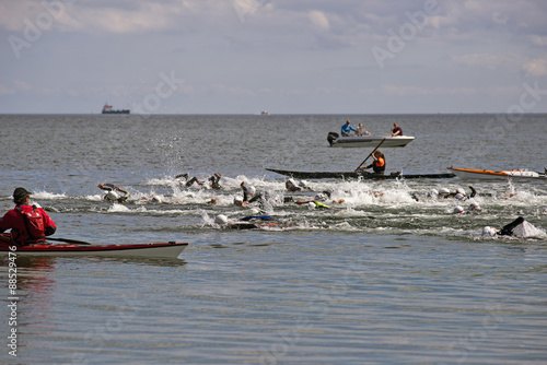 Triathlon swim photo