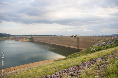 Khun Dan Prakan Chon dam  Nakhon Nayok  Thailand   dams to store