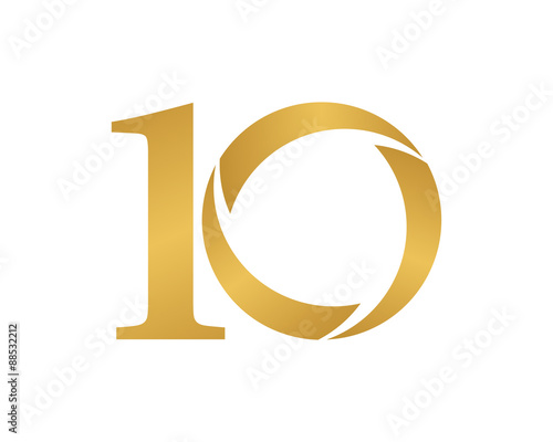 golden ring logo number 10