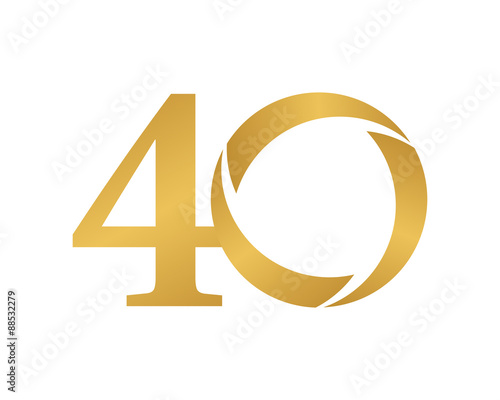 golden ring logo number 40